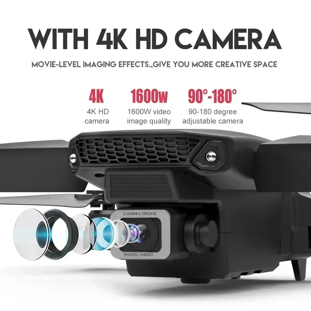 E88 Pro WIFI FPV Drone Wide An - Drone Cinematic ulasan dan harga