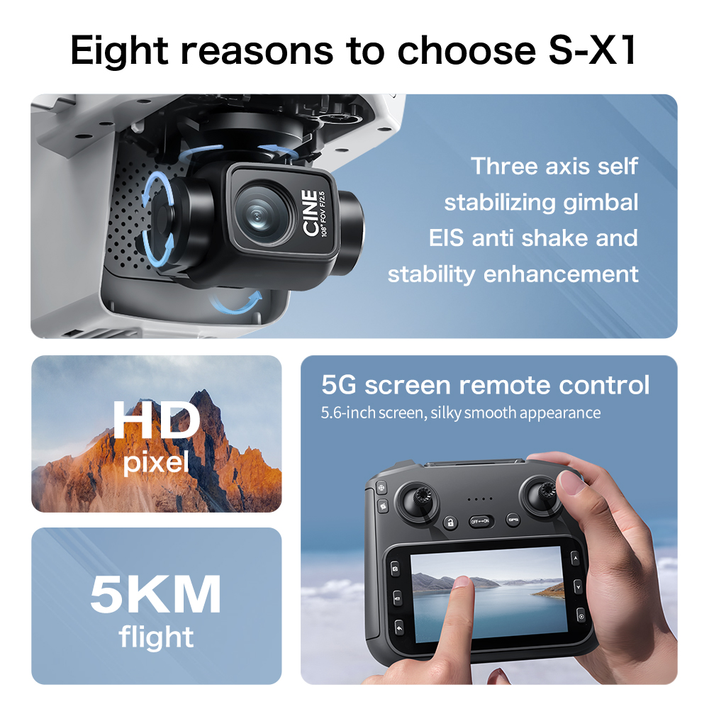 Top Deal S-X1 MAX GPS Drone 3  - Drone Multispectral ulasan dan harga
