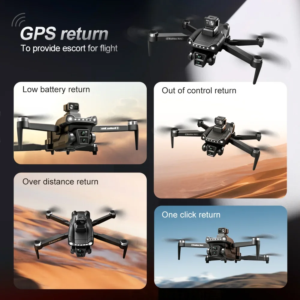Original V198GPS 4K Drone Prof - Drone Video Production ulasan dan harga