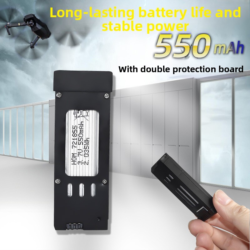 E58 3.7V 550mAh 721855 Drone l - Eachine Drone E58 ulasan dan harga